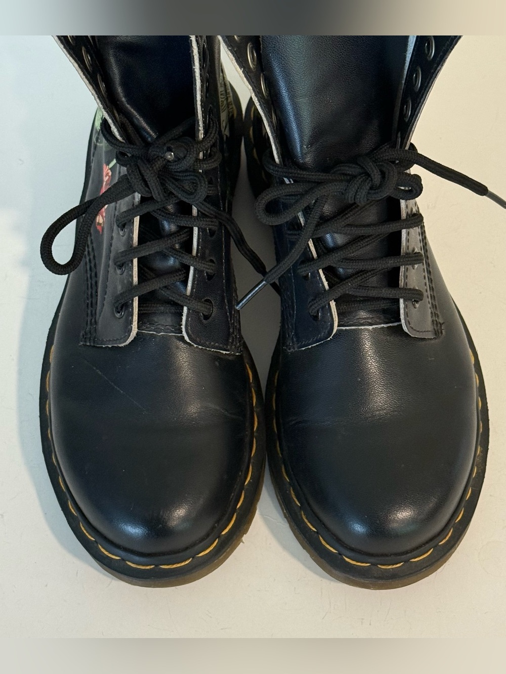 Dr. Martens 1490 WB Wild Botanics Combat Boots Womens Size 8 Floral Spiderweb - Picture 4 of 14